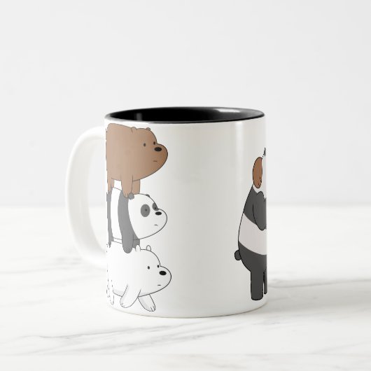 We Bare Bears Mug Double side print Zweifarbige Tasse (Vorderseite Links)