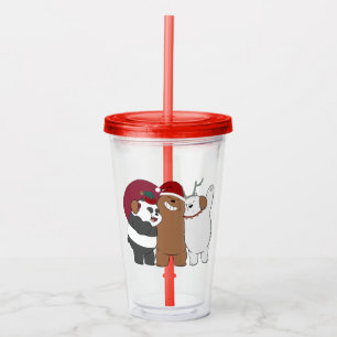We Bare Bears - Season's Greetings Acryltrinkbecher