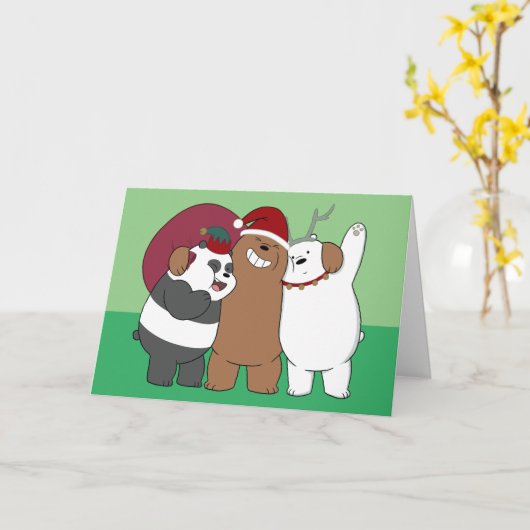 We Bare Bears - Season's Greetings Karte (Gelbe Blume)