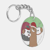 We Bare Bears - Season's Greetings Schlüsselanhänger (Vorderseite links)