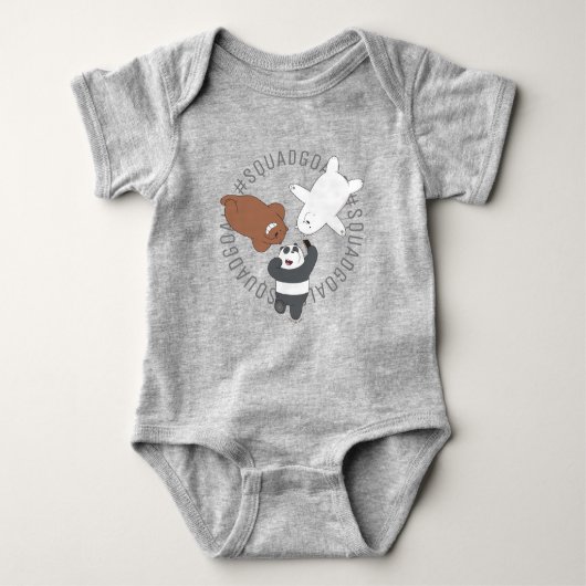 We Bare Bears - #SquadGoals Baby Strampler (Vorderseite)
