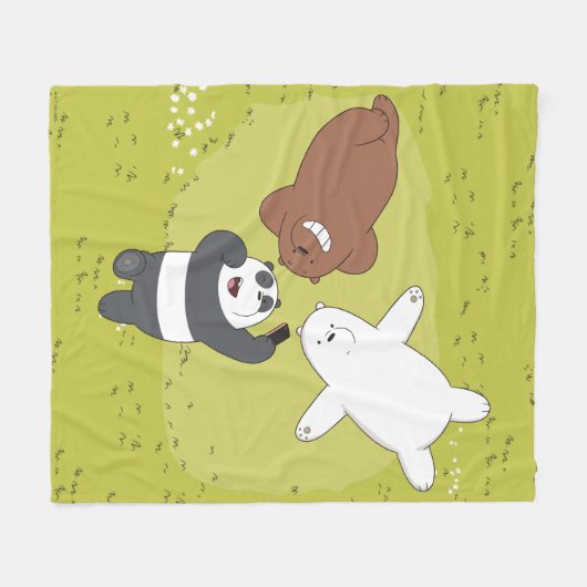 We Bare Bears - #SquadGoals Fleecedecke (Vorderseite (Horizontal))