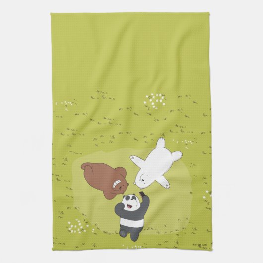 We Bare Bears - #SquadGoals Geschirrtuch (Vertikal)