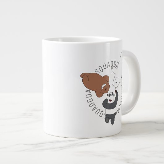 We Bare Bears - #SquadGoals Jumbo-Tasse (Vorderseite Rechts)