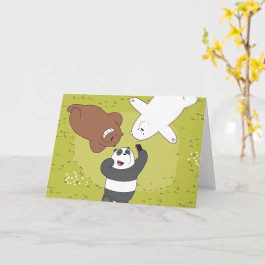 We Bare Bears - #SquadGoals Karte (Gelbe Blume)