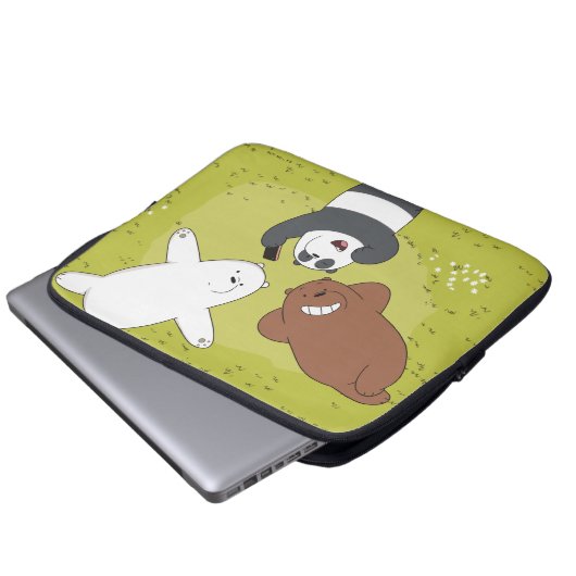 We Bare Bears - #SquadGoals Laptopschutzhülle (Vorne Knopf)