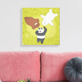 We Bare Bears - #SquadGoals Leinwanddruck (Insitu (Wohnzimmer))