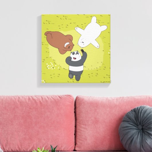 We Bare Bears - #SquadGoals Leinwanddruck (Insitu (Wohnzimmer))