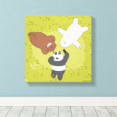 We Bare Bears - #SquadGoals Leinwanddruck (Insitu (Holzboden))