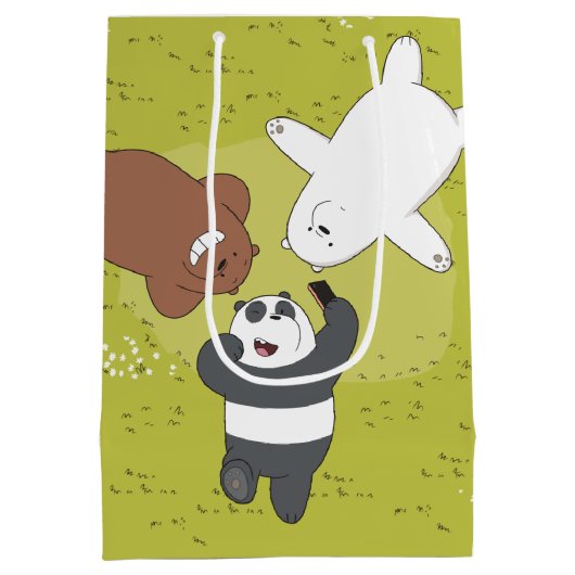 We Bare Bears - #SquadGoals Mittlere Geschenktüte (Rückseite)