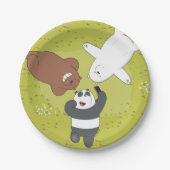 We Bare Bears - #SquadGoals Pappteller (Vorderseite)