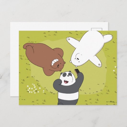 We Bare Bears - #SquadGoals Postkarte (Vorne/Hinten)