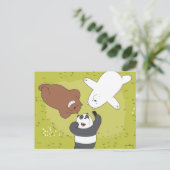 We Bare Bears - #SquadGoals Postkarte (Stehend Vorderseite)