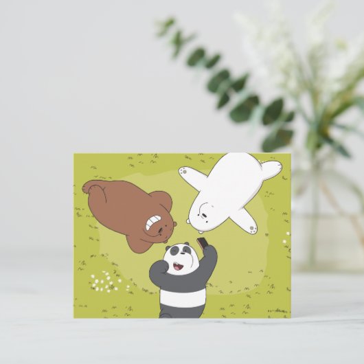 We Bare Bears - #SquadGoals Postkarte (Stehend Vorderseite)