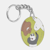 We Bare Bears - #SquadGoals Schlüsselanhänger (Vorderseite links)