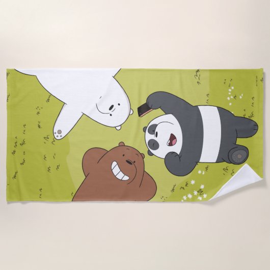 We Bare Bears - #SquadGoals Strandtuch (Vorderseite)