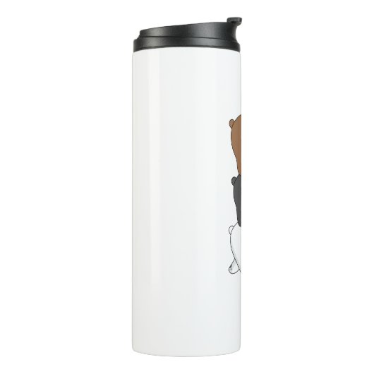 We Bare Bears Stack Tumbler | Grizz panda&Ice Bear Thermosbecher (Nach links gedreht)