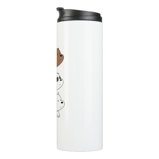We Bare Bears Stack Tumbler | Grizz panda&Ice Bear Thermosbecher (Nach rechts gedreht)