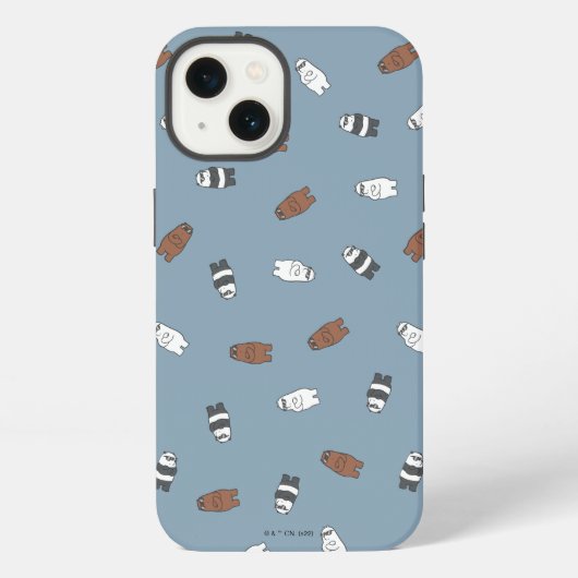 We Bare Bears - Sunglass Bears Muster iPhone Hülle (Rückseite)