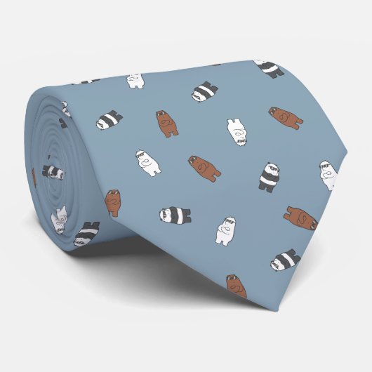 We Bare Bears - Sunglass Bears Pattern Krawatte (Gerollt)