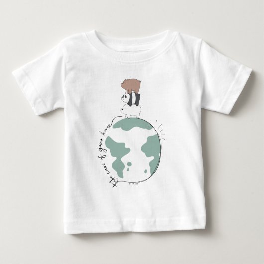 We Bare Bears - Take Care of Your Home Baby T-shirt (Vorderseite)