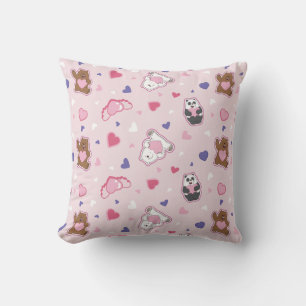 We Bare Bears - Valentine-Herzen-Muster Kissen