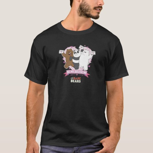 We Bare Bears Valentine's Day Standing Group Shot  T-Shirt (Vorderseite)