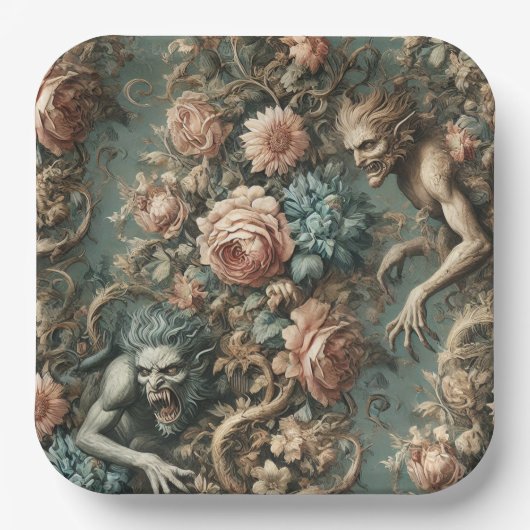 We Beast Tonight – Gothic Victorian Pappteller (Vorderseite)