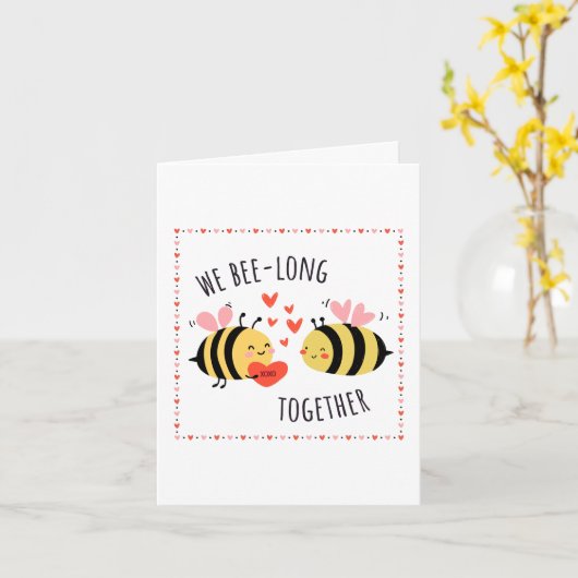 We Bee-long Together Greeting Card Karte (Gelbe Blume)