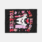 We Belong Together Dental Valentines's Day Dental  Fleecedecke (Vorderseite (Horizontal))