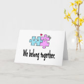 We belong together karte (Gelbe Blume)