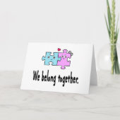 We belong together karte (Vorderseite)
