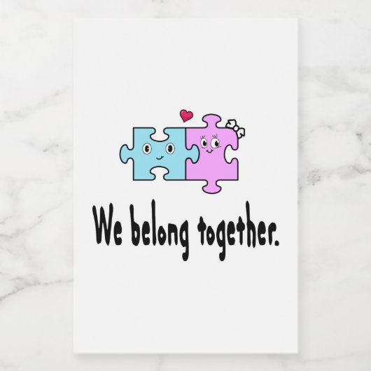 We belong together lebensmitteletikett (Einzelnes Label)