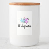 We belong together lebensmitteletikett (Vorderseite)