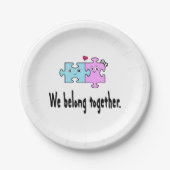 We belong together pappteller (Vorderseite)