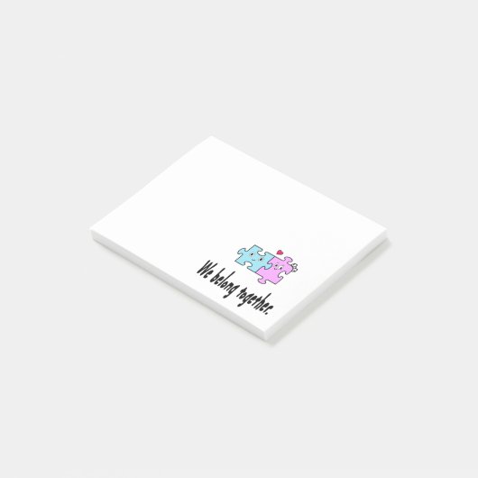 We belong together post-it klebezettel (angewinkelt)