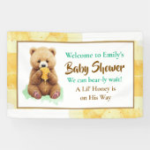 We Can Bear-ly Wait! Boy's Baby Shower Banner (Horizontal)