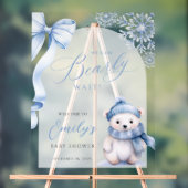 We Can Bearly Wait Acrylic Welcome Sign Acrylschild (Neutral)