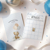 We Can Bearly Wait Baby Shower Bingo Game Card Einladung