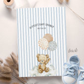 We Can Bearly Wait Baby Shower Bingo Game Card Einladung