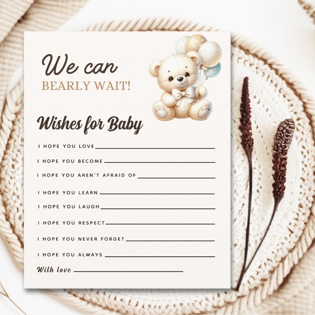 We can Bearly wait, Baby shower Boy (Von Creator hochgeladen)