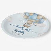 We Can Bearly Wait Baby Shower Decorations Pappteller (Schrägansicht)