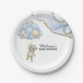 We can bearly wait baby shower dessert pappteller (Vorderseite)