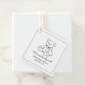 "We Can Bearly Wait" Baby Shower Gender Neutral Geschenkanhänger (Beispiel)
