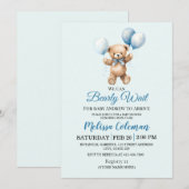 We Can Bearly Wait Baby Shower Invitation Einladung (Vorne/Hinten)