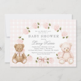 We can bearly wait baby shower invitation einladung