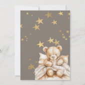 We can bearly wait baby shower invitation einladung (Rückseite)