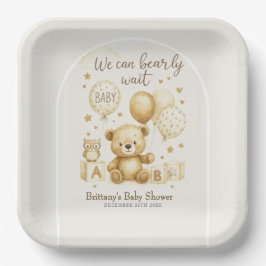 We Can Bearly Wait Baby Shower Invitation Pappteller