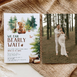 We Can Bearly Wait Baby Shower Invitation Photo Einladung