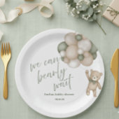 We Can Bearly Wait Baby Shower Plates Pappteller